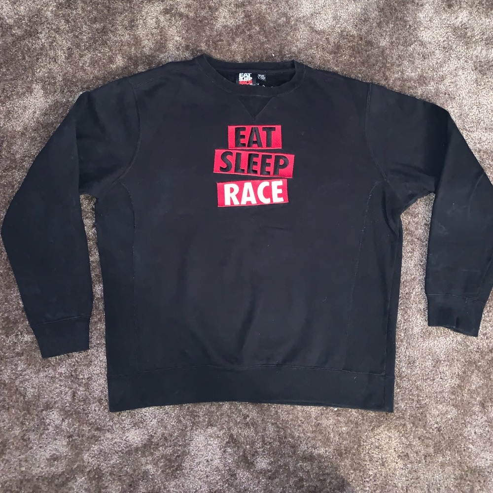 EAT SLEEP RACE vintage sweatshirt